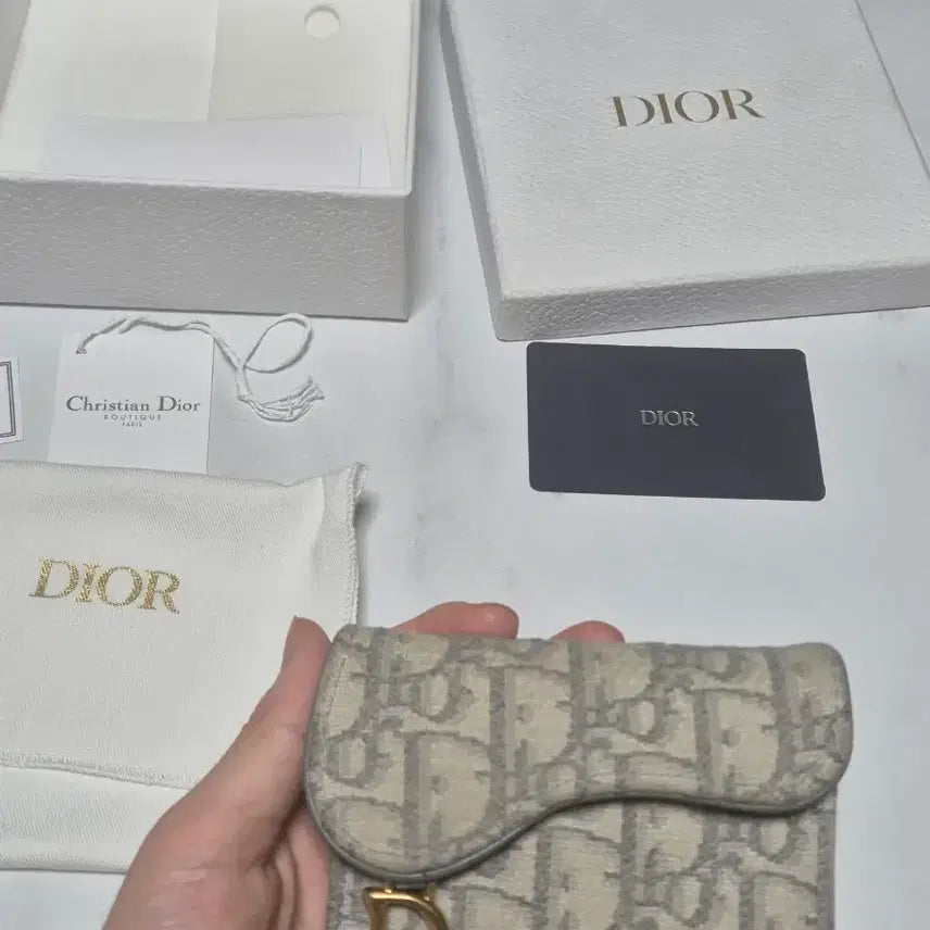 [BUNJANG] Dior Oblique Saddle Card Wallet / 디올 오블리크 카드지갑 Saddle 풀박스