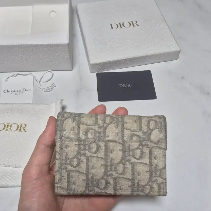 [BUNJANG] Dior Oblique Saddle Card Wallet / 디올 오블리크 카드지갑 Saddle 풀박스