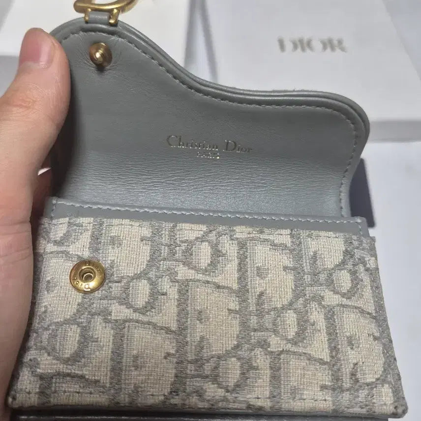 [BUNJANG] Dior Oblique Saddle Card Wallet / 디올 오블리크 카드지갑 Saddle 풀박스