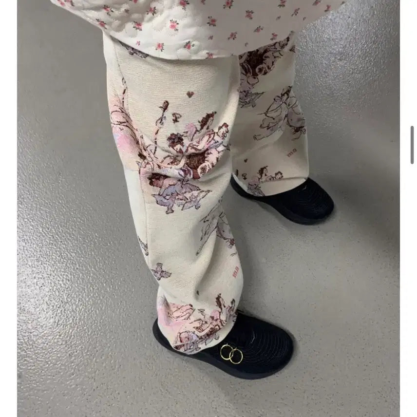[BUNJANG] Marbling Angel Jacquard Pants / 마블링 엔젤 자카드 팬츠