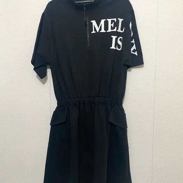 [BUNJANG] Egoist High Neck Lettering Mini Dress / 에고이스트 집업 하이넥 레터링 미니 원피스21SS