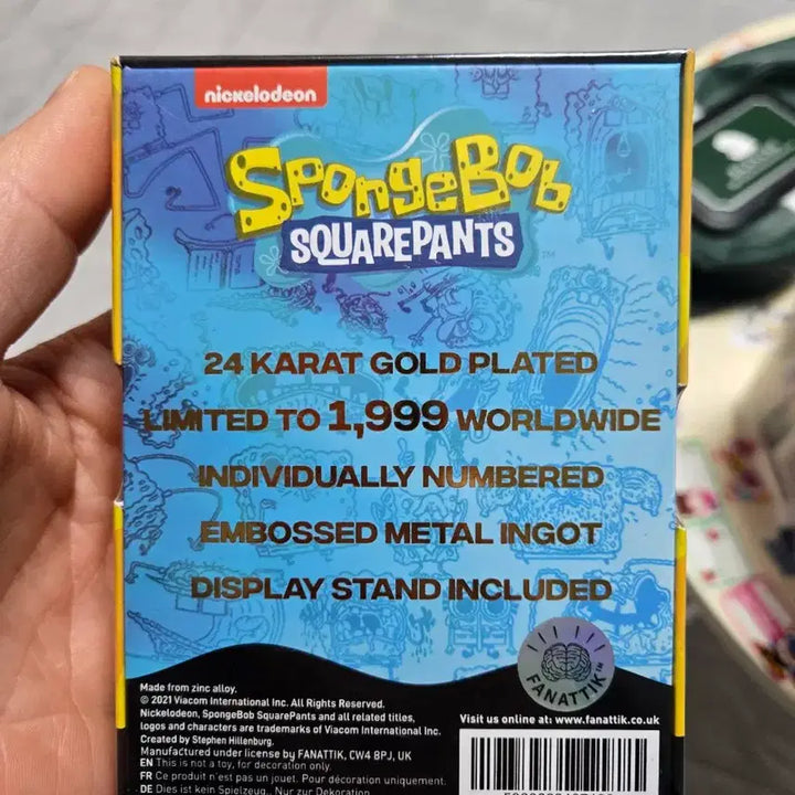 [BUNJANG] Spongebob 24K Gold Plated Official Coin / 한정판)스폰지밥 24K 금도금 공식 주화 팝니다