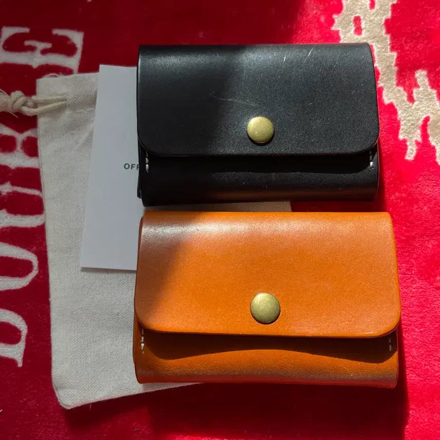 [BUNJANG] Vegetable Tanned Cowhide Mini Card Wallet / 베지터블 소가죽 미니 가죽지갑 카드지갑