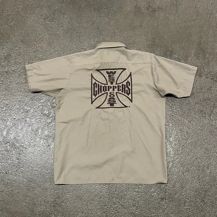 [BUNJANG] West Coast Choppers Embroidered Shirt / 00s 웨스트코스트차퍼스 셔츠 (105)