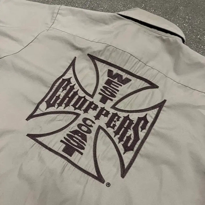 [BUNJANG] West Coast Choppers Embroidered Shirt / 00s 웨스트코스트차퍼스 셔츠 (105)