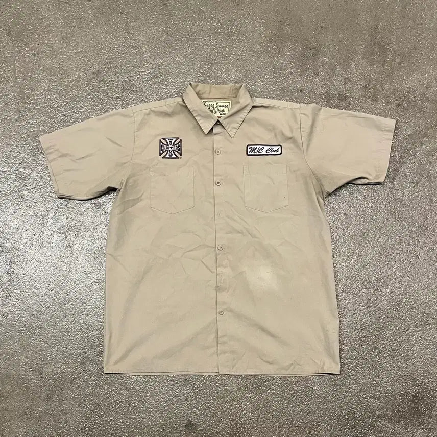 [BUNJANG] West Coast Choppers Embroidered Shirt / 00s 웨스트코스트차퍼스 셔츠 (105)