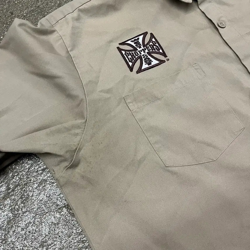[BUNJANG] West Coast Choppers Embroidered Shirt / 00s 웨스트코스트차퍼스 셔츠 (105)