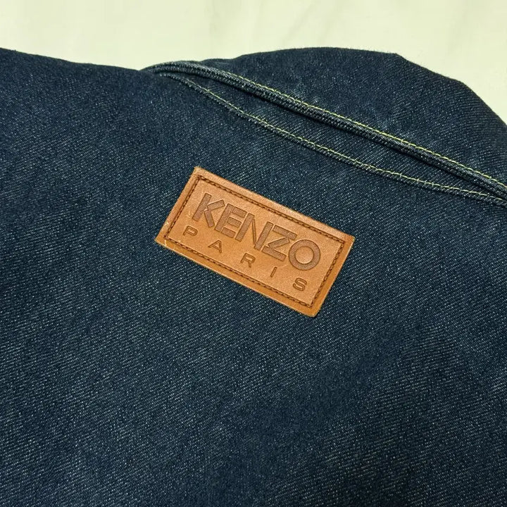 [BUNJANG] KENZO Logo Patch Denim Jacket / KENZO 겐조 백 로고 패치 데님 자켓 L