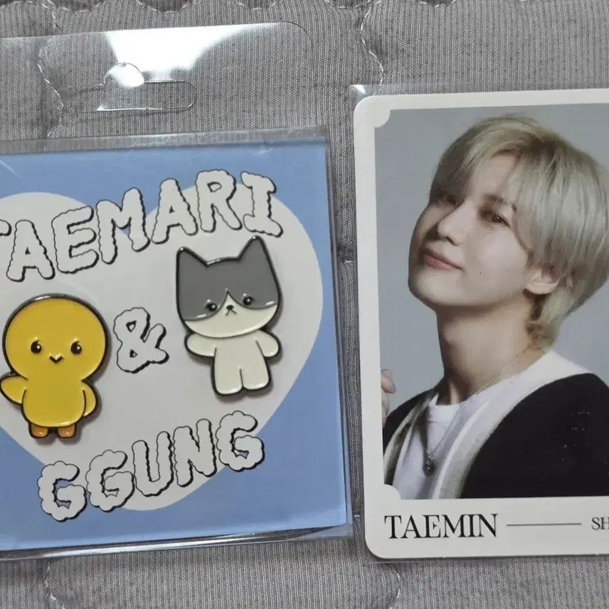 [BUNJANG] Taemin &amp; Kkung Badge Set / 탬아리&amp;꿍 뱃지 세트