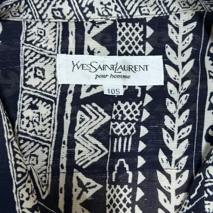 [BUNJANG] Yves Saint Laurent Open Collar Shirt / 입생로랑 오픈카라 셔츠 105 사이즈