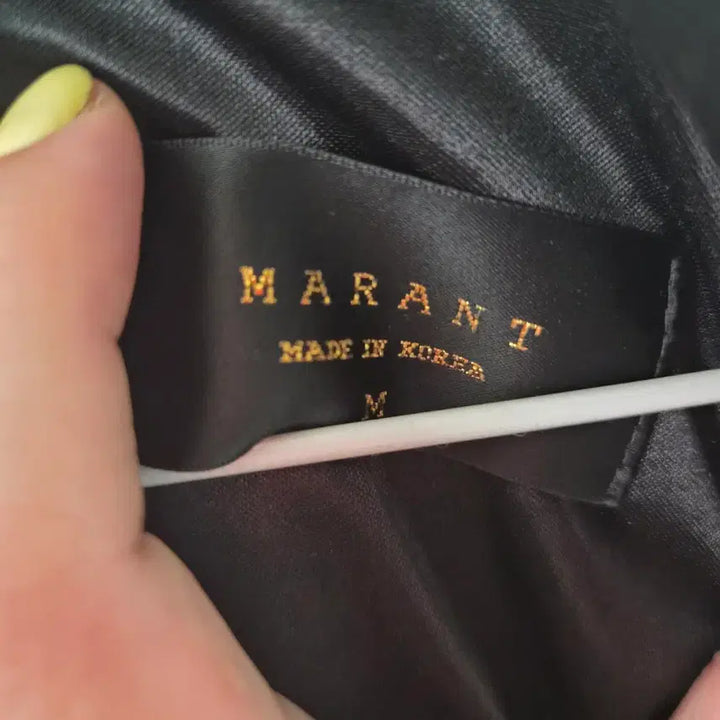 [BUNJANG] Marant Black Long Dress with Jewel Buttons / 마랑 블랙 롱 원피스 보석 단추 장식