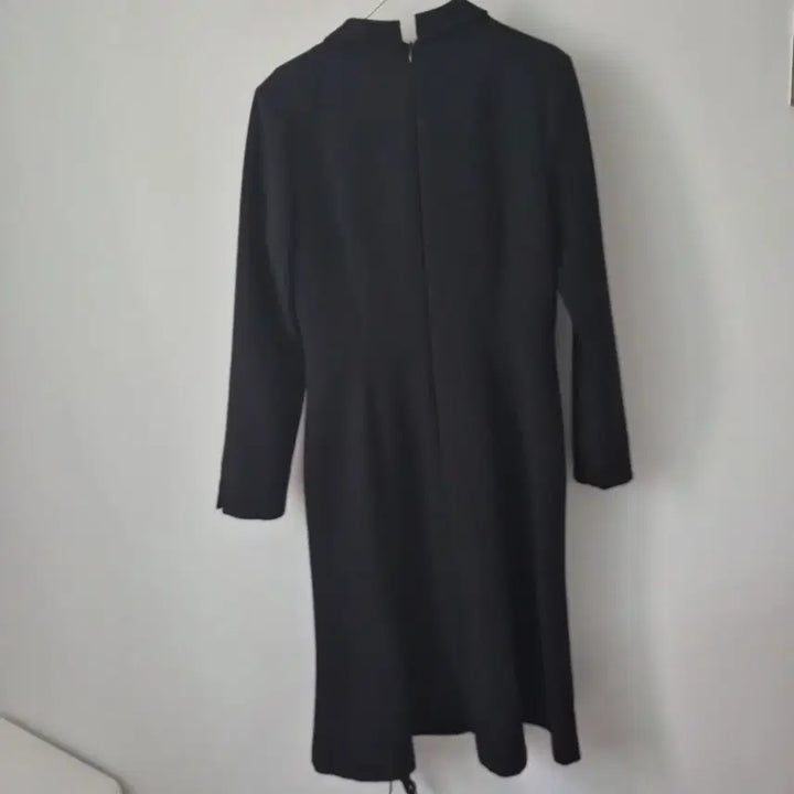 [BUNJANG] Marant Black Long Dress with Jewel Buttons / 마랑 블랙 롱 원피스 보석 단추 장식