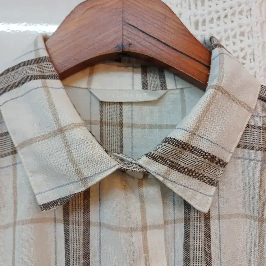 [SOLD OUT] 피그먼트  체크 남방 셔츠 블라우스 free