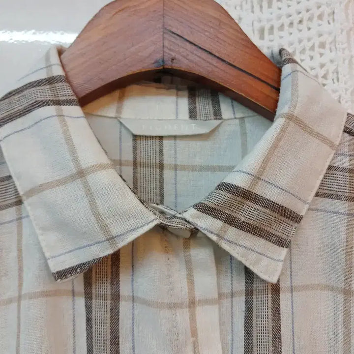 [SOLD OUT] 피그먼트  체크 남방 셔츠 블라우스 free