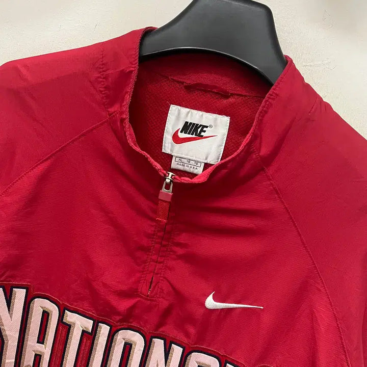 [BUNJANG] Nike Washington Nationals Half-Zip Windbreaker Jacket XL / 나이키 MLB 워싱턴 내셔널스 하프집업 바람막이 웜업 XL
