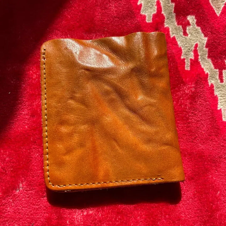 [BUNJANG] Vintage Creased Leather Slim Bifold Wallet / 빈티지 크리즈 가죽지갑 더블알엘무드의 슬림반지갑