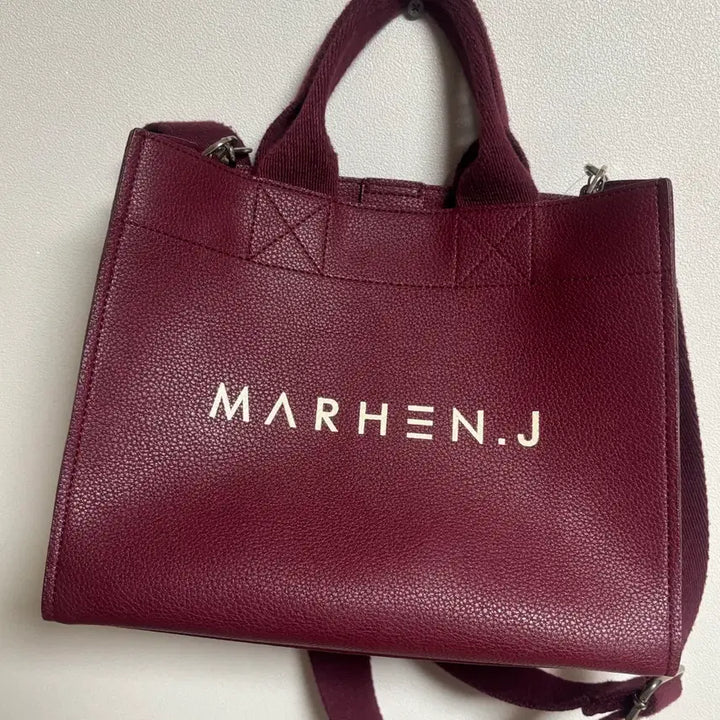 [BUNJANG] Marhen.J Mini Tote Bag Burgundy / 마르헨제이 미니 토트백 버건디