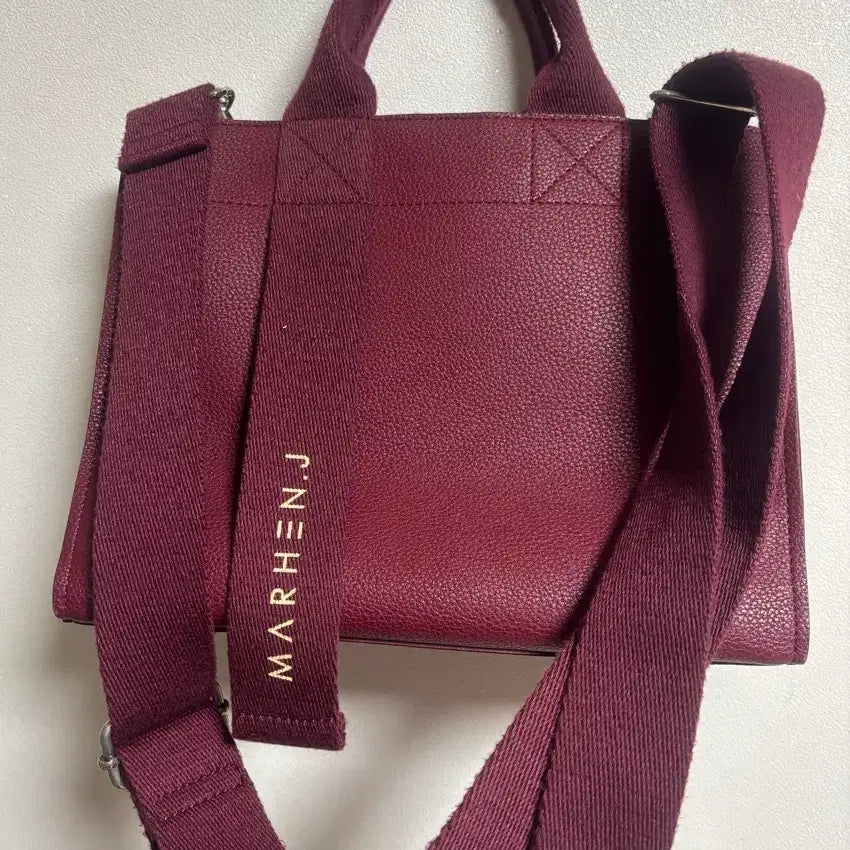 [BUNJANG] Marhen.J Mini Tote Bag Burgundy / 마르헨제이 미니 토트백 버건디