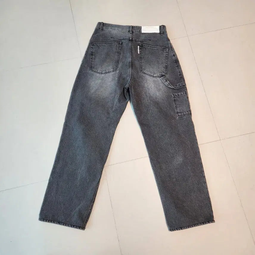[BUNJANG] Unaffected Washed Denim Wide Pants / 언어펙티드 워싱 데님 와이드 팬츠