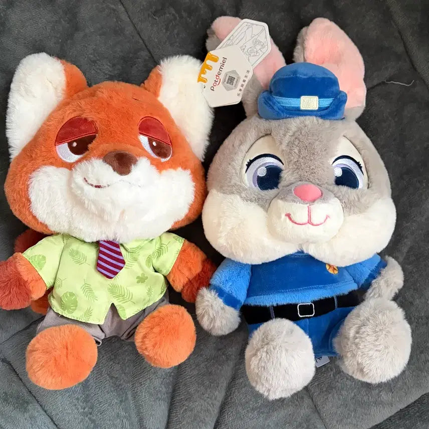 [BUNJANG] Disney Zootopia 2 Official Large Plush Nick Wilde &amp; Judy Hopps / (새상품) 주토피아2 정품 대형 인형