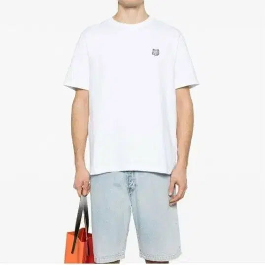 [BUNJANG] Maison Kitsune Gray Fox Short Sleeve T-shirt / 메종키츠네 그레이폭스 반팔티 화이트/블랙 정품 새상품 S~XL