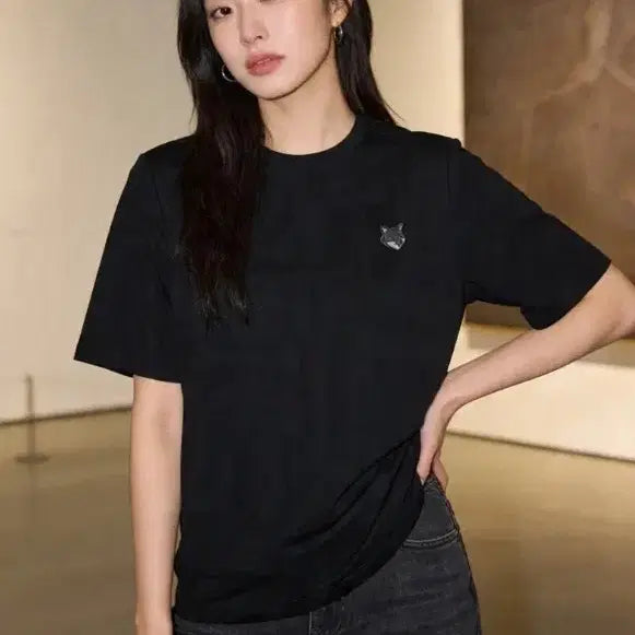 [BUNJANG] Maison Kitsune Gray Fox Short Sleeve T-shirt / 메종키츠네 그레이폭스 반팔티 화이트/블랙 정품 새상품 S~XL