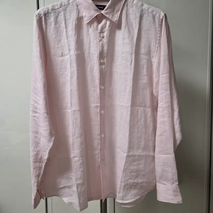 [BUNJANG] Theory Irving Linen Shirt Pale Pink / 띠어리 Theory 어빙 린넨셔츠 페일 핑크