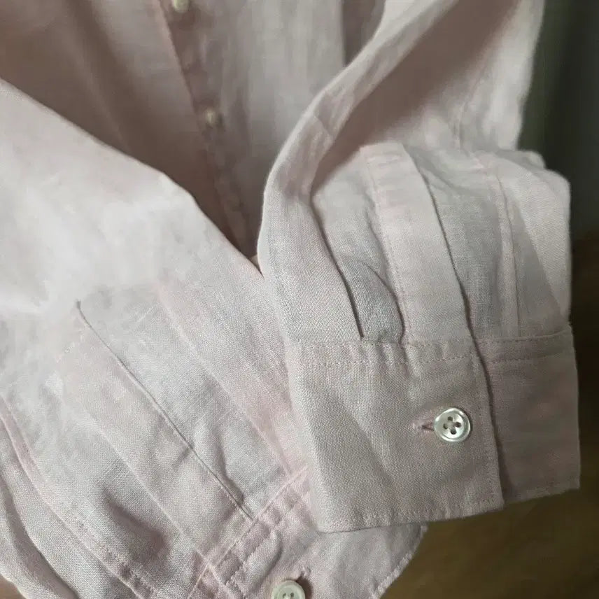 [BUNJANG] Theory Irving Linen Shirt Pale Pink / 띠어리 Theory 어빙 린넨셔츠 페일 핑크