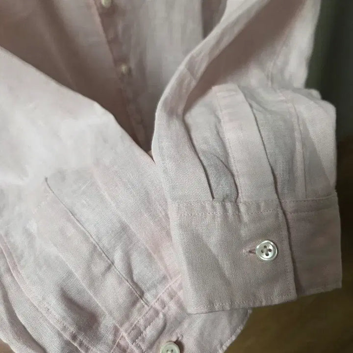 [BUNJANG] Theory Irving Linen Shirt Pale Pink / 띠어리 Theory 어빙 린넨셔츠 페일 핑크