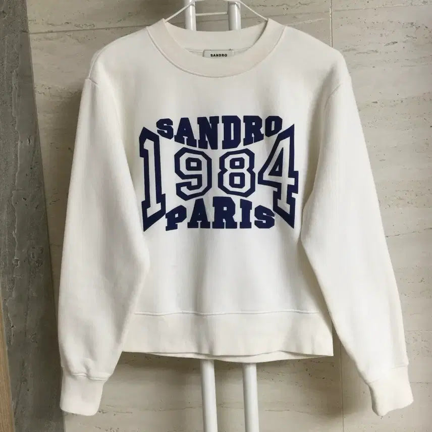 [BUNJANG] Sandro Lettering Sweatshirt T-Shirt / SANDRO 산드로 레터링 맨투맨 티셔츠 55