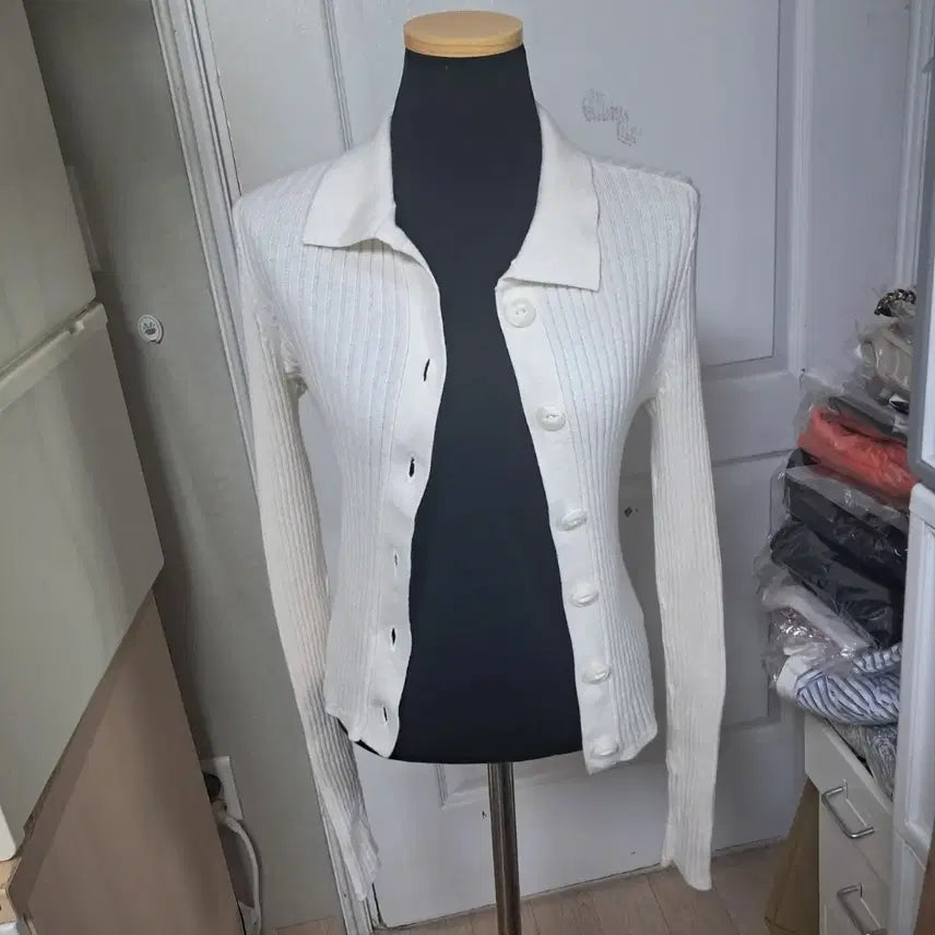 [BUNJANG] Rag &amp; Bone Cashmere Blend Ribbed Cardigan / 랙앤본 골지 캐시미어+면 가디건 S(21년제품)