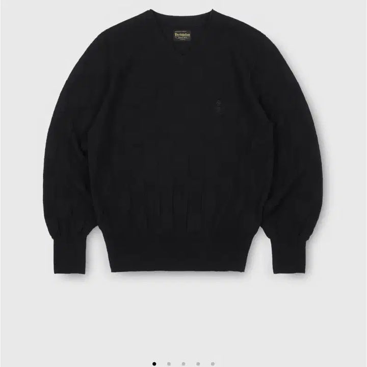 [BUNJANG] Heritage Floss V-Neck Knit Black / 헤리티지 플로스 브리넥 니트