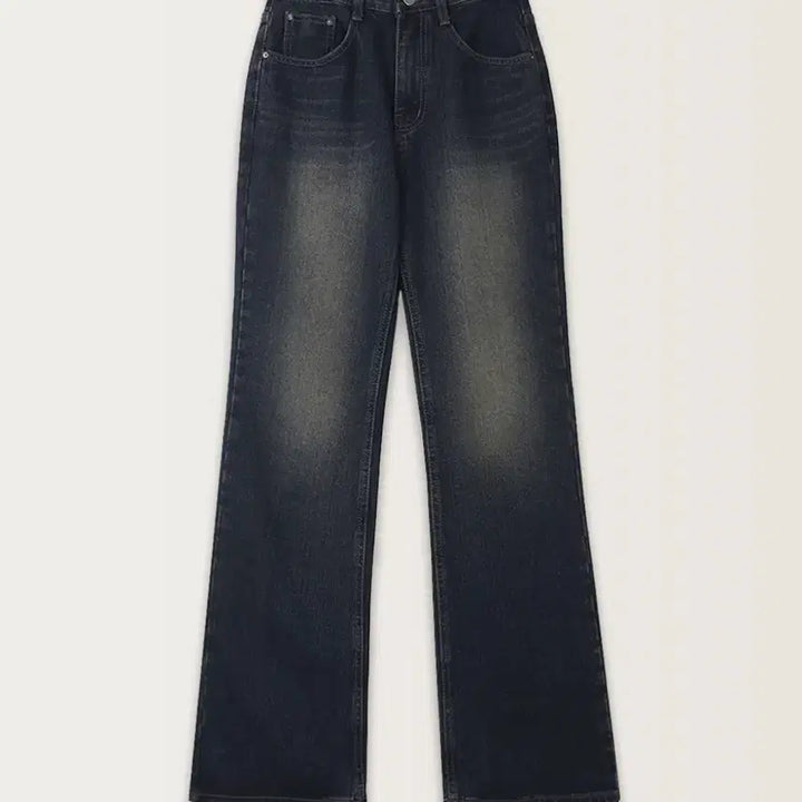 [BUNJANG] Slowand Hourmute Semi Bootcut Denim Pants Dark Indigo XS / [옷장정리]슬로우앤드 아워뮤트 세미부츠컷 데님팬츠 다크진청 XS