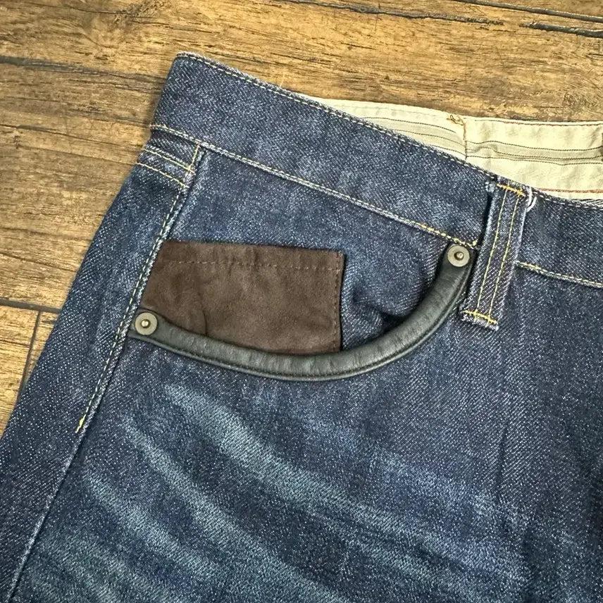 [BUNJANG] Chapel Patchwork Denim Pants Size 34 / 일본빈티지 Chapel 패치워크 데님 팬츠 34사이즈