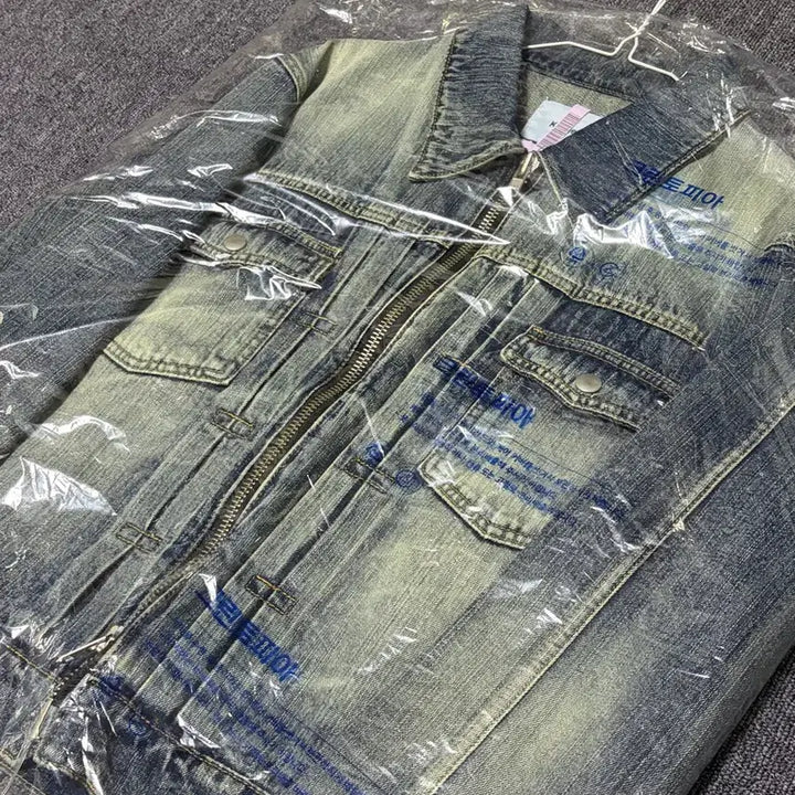 [BUNJANG] Kamien Crop Trucker Denim Jacket / (1size) 카미엔 크롭 트러커 데님 자켓