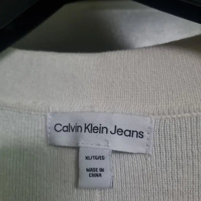 [BUNJANG] Calvin Klein Knit Short Sleeve Cardigan XL / ck니트 반팔 가디건XL