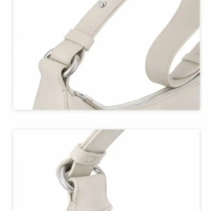 [BUNJANG] Barneys New York Italian Leather Pocket Shoulder Bag Ivory / 바니스뉴욕 이태리 레더 포켓백 아이보리(크림) 숄더백