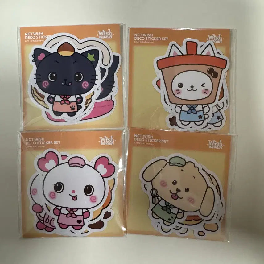 [BUNJANG] NCT WISH Bakery Deco Sticker (Kuri Bubble Nyan Pang Treever) / 엔시티 위시 베이커리 데코 스티커(쿠리 버블냥 팡이 댕트리버)