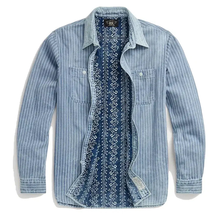 [SOLD OUT] RRL 인디고 더블페이스 워크셔츠 M