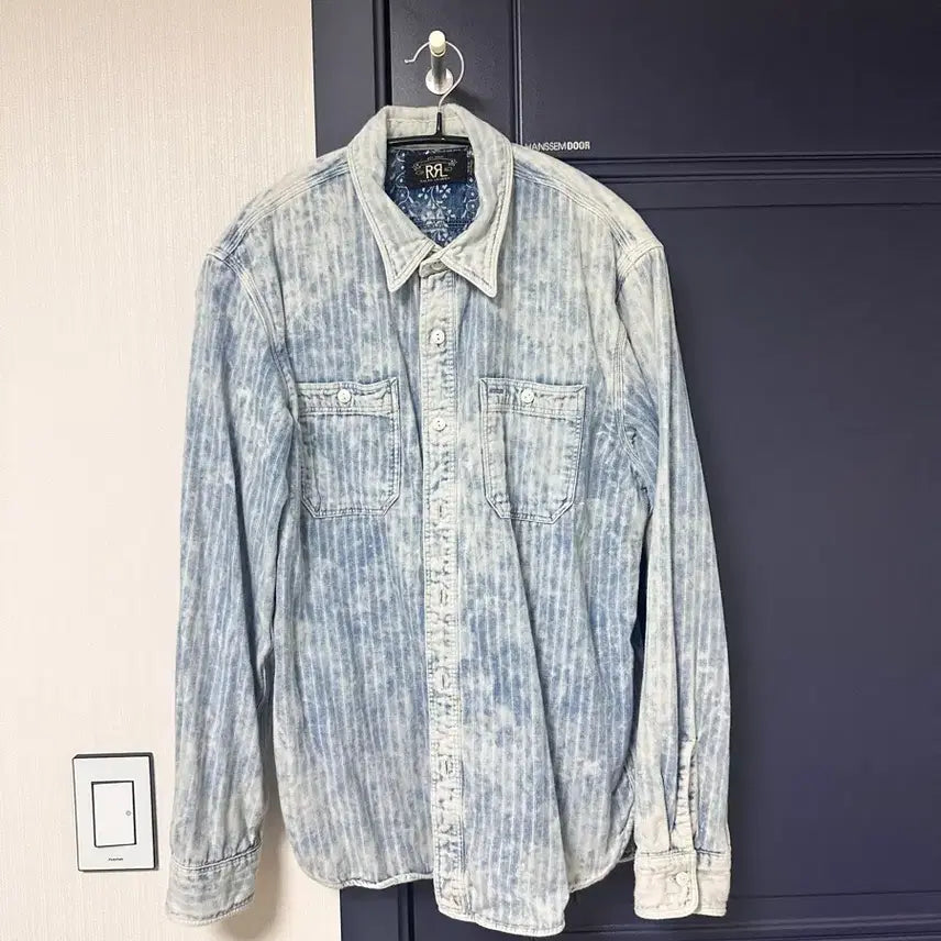 [SOLD OUT] RRL 인디고 더블페이스 워크셔츠 M