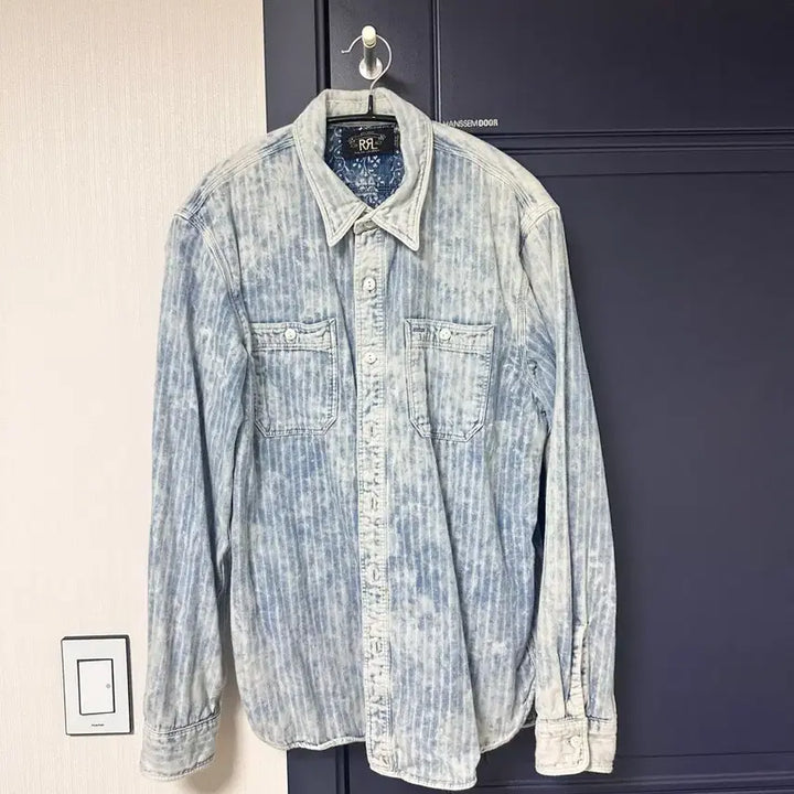 [SOLD OUT] RRL 인디고 더블페이스 워크셔츠 M