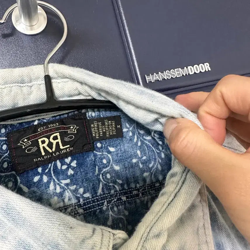 [SOLD OUT] RRL 인디고 더블페이스 워크셔츠 M