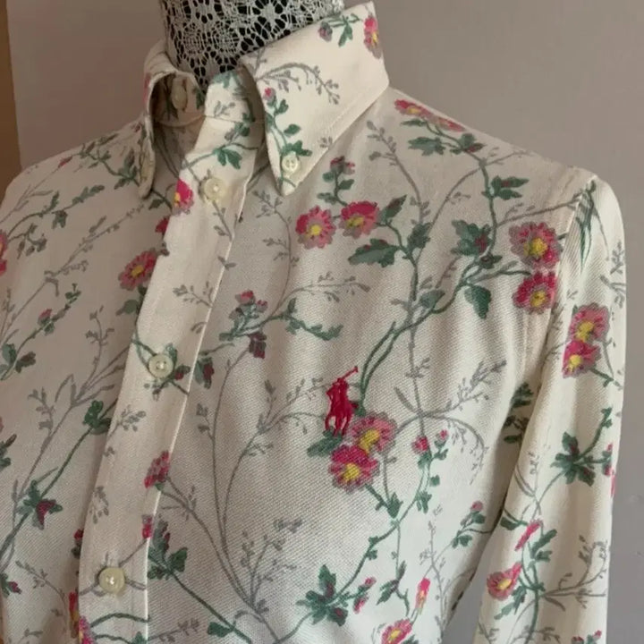 [BUNJANG] Polo Ralph Lauren Floral Print Shirt / 폴로랄프로렌 꽃무늬 셔츠