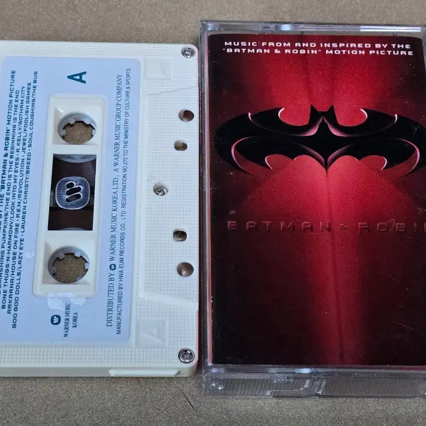 [BUNJANG] Batman &amp; Robin Original Soundtrack Cassette Tape / (A급/실사) 영화 배트맨과 로빈(Batman &amp; Robin) OST