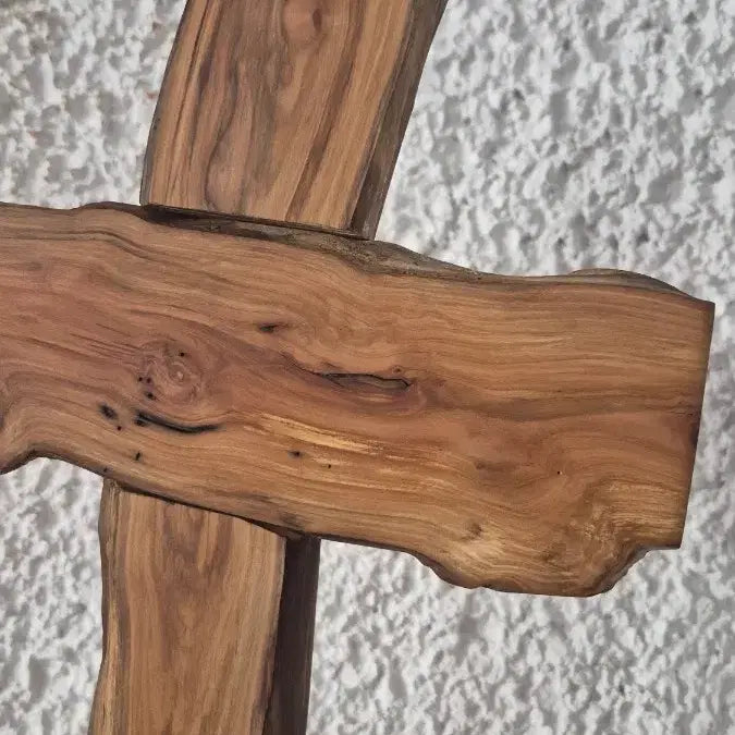 [BUNJANG] Handcrafted Wooden Cross Sculpture / 원목 십자가 나무 조형물