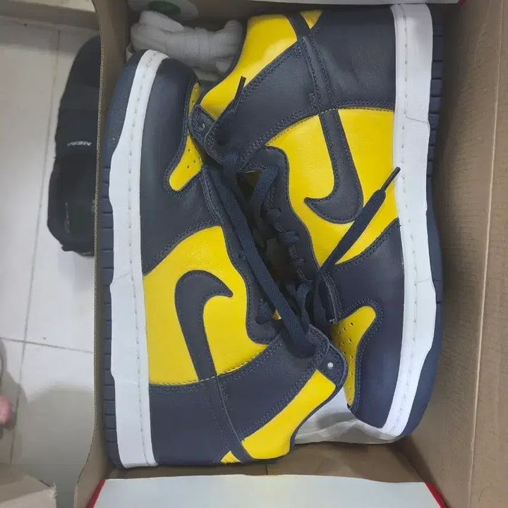 [BUNJANG] Nike Dunk High SP Maze &amp; Blue / 270 나이키 덩크 하이 SP 메이즈 &amp; 블루