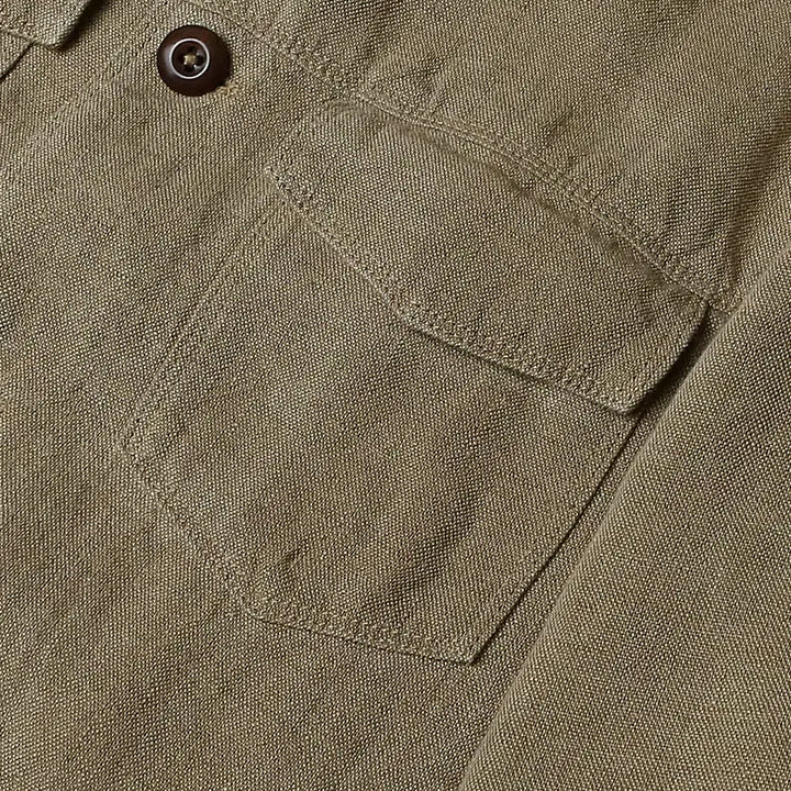 [BUNJANG] Montedoro Lino Linen Italian Trucker Jacket / 몬테도로 [Montedoro] 리노 린넨 이태리 슬로웨어 트러커 자켓