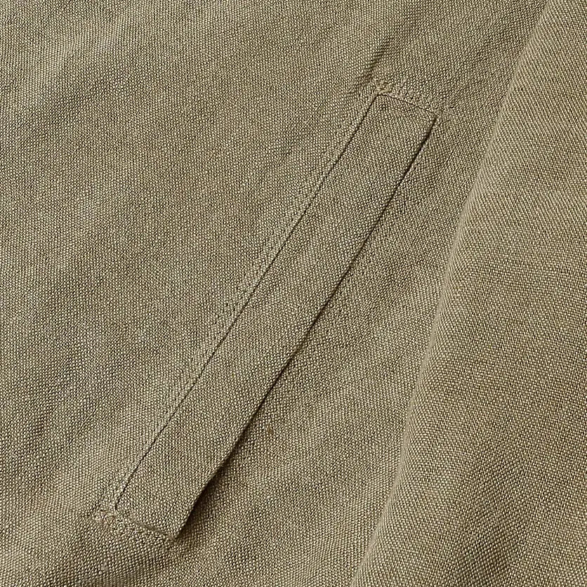 [BUNJANG] Montedoro Lino Linen Italian Trucker Jacket / 몬테도로 [Montedoro] 리노 린넨 이태리 슬로웨어 트러커 자켓