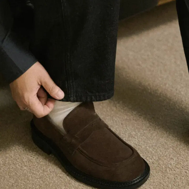 [BUNJANG] Romantic Move New Minimal Loafer Brown Shoes / 로맨틱무브 뉴 미니멀 로퍼 브라운 [280] 팝니다