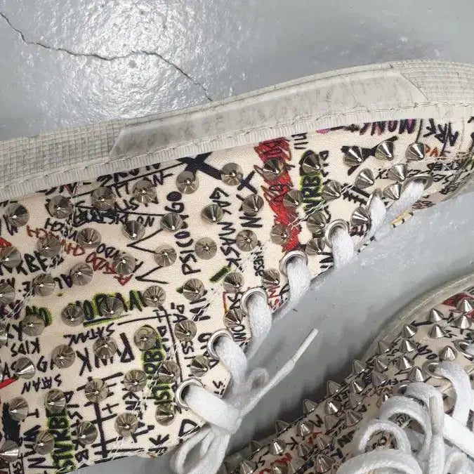 [BUNJANG] GenChi Studded High-Top Sneakers Size 38 / 젠치 스터드 하이탑 스니커즈 38